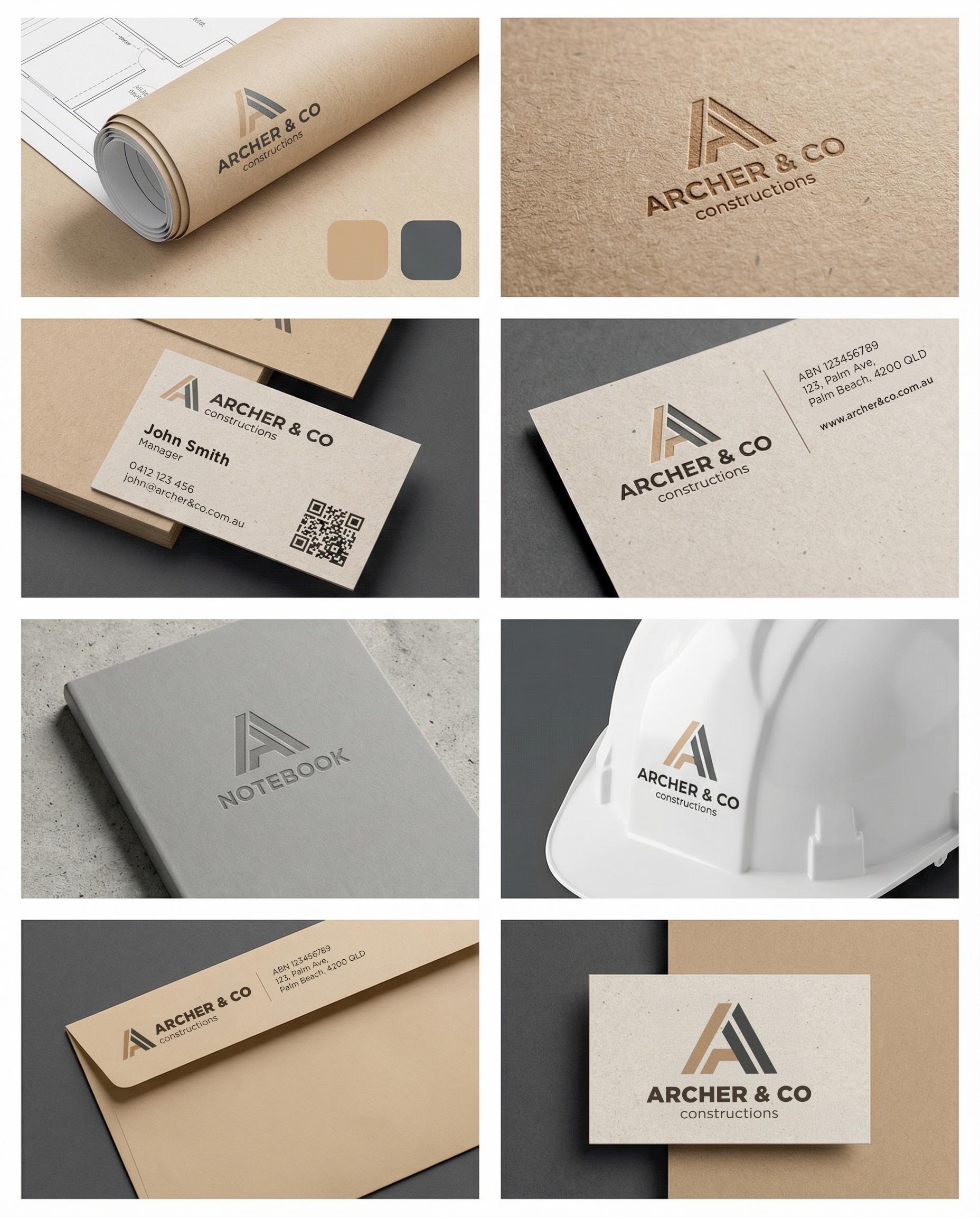 Archer & Co brand materials application 1