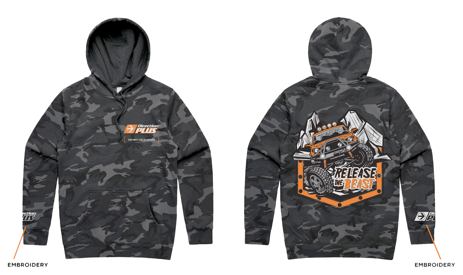 Direction Plus Camo Beast hoodie