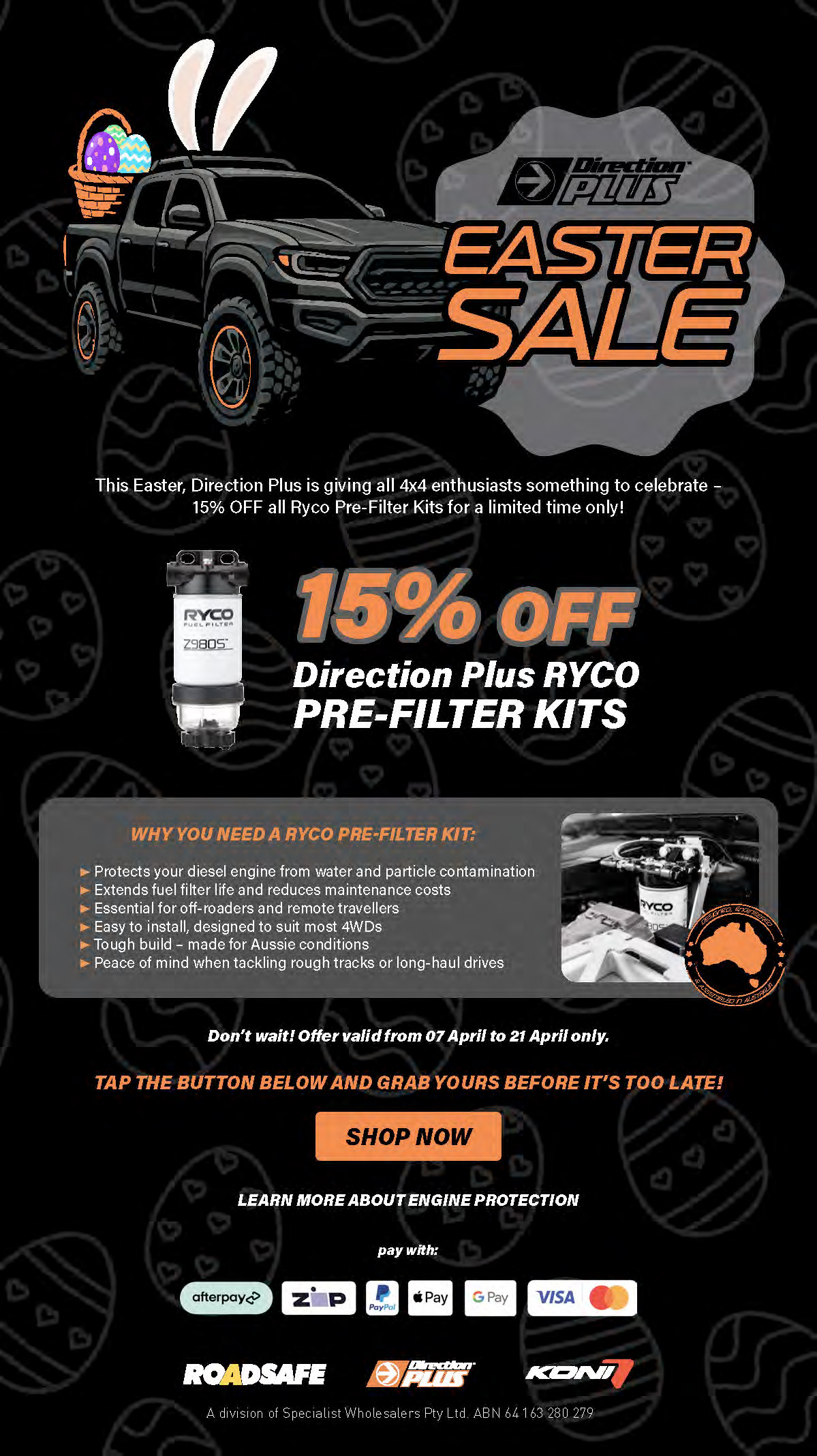 Direction Plus Easter Sale campaign